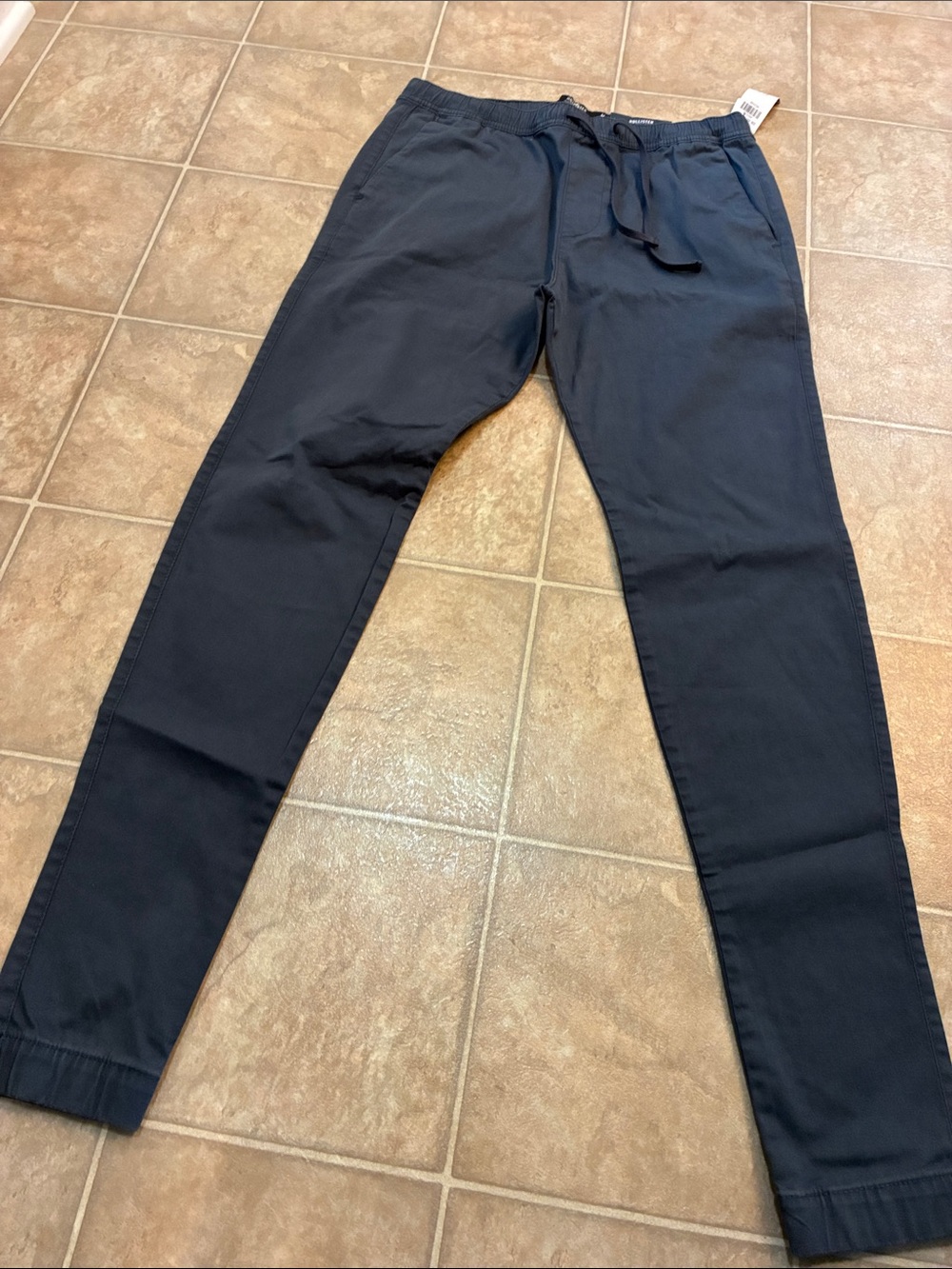 Men's Elastic Waist Slim Jogger blue